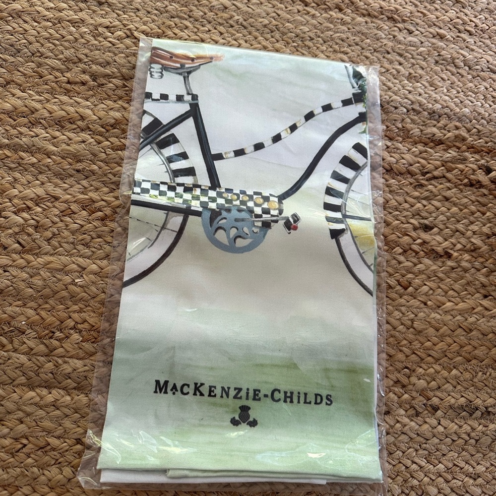 MacKenzie-Childs Kids Bicycle Print Bag - Black and White